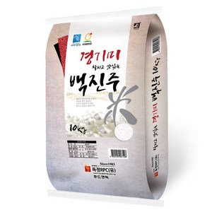독정RPC 경기미 백진주 쌀, 상등급, 10kg, 1개
