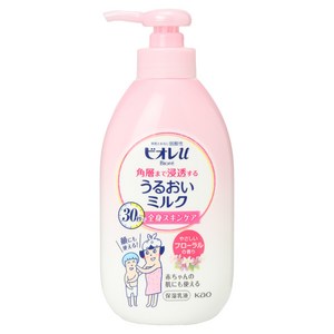 비오레 유 촉촉한 밀크 30초로 전신 스킨케어 부드러운 플로럴향, 300ml, 1개