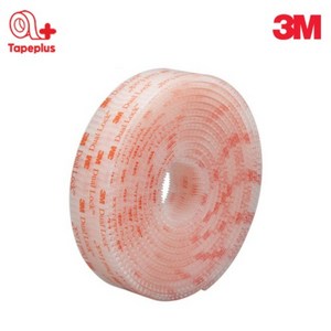 3M SJ3560 듀얼락 250방 탈부착 투명벨크로 19mmX5CM, 1개