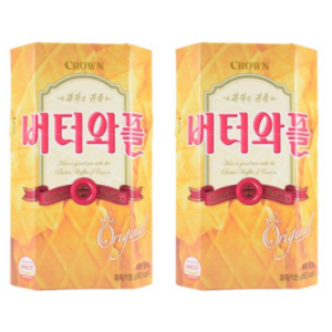 크라운 버터와플, 135g, 2개