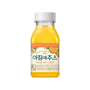 서울우유 아침에주스 [오렌지], 24개, 210ml