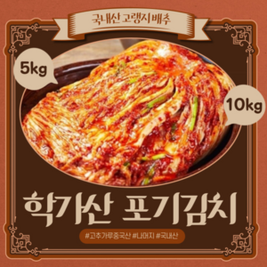 l 품담식품관 l 안동 학가산 정품 포기김치 (일반) 당일발송 l 아이스박스포함, 5kg, 1개, 아이스박스 x 포기김치