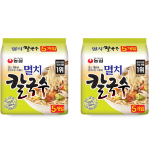 농심 멸치칼국수, 98g, 10개