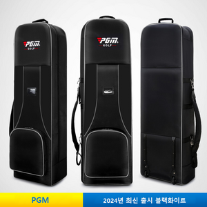 PGM 피지엠 1200D 원단 바퀴형 항공커버 항공백커버 접의식 수납, 올블랙