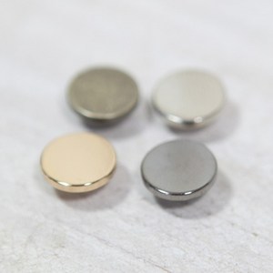 로스킨 ma1227(13mm 평면 스냅장식.4칼라.연마코팅 10set), 니켈(실버), 1세트