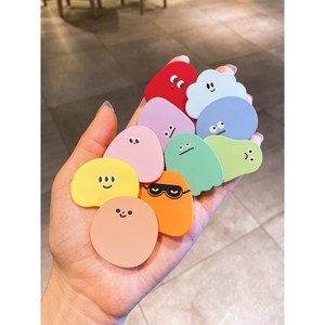 개이쁜 표정 스티커 메모잇 점착 메모지 포스트 잇 접착 메모 떡메 스티커, 진블루 1+1
