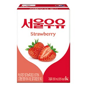 서울우유 멸균딸기우유, 200ml, 72개