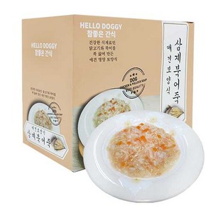 참좋은간식 애견보양식 삼계북어죽, 혼합맛(닭고기/북어), 80g, 20개