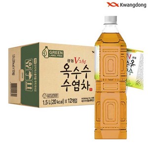 광동옥수수수염차 무라벨, 1.5L, 12개