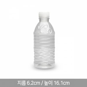 HD-원형 생수병 페트병 공병, 흰색캡, 1세트, 350ml