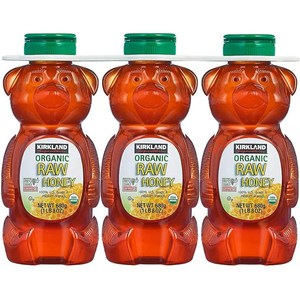 커클랜드 유기농 꿀 허니 680g X 3개 세트 KIRKLAND SIGNATURE RAW ORGANIC HONEY BEAR