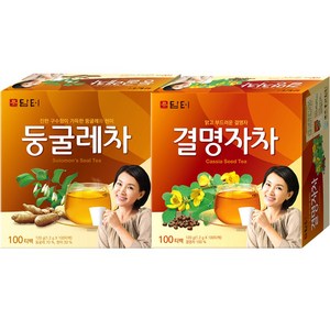 담터 둥굴레차 100T + 담터 결명자차 100T, 1세트, 100개입, 1.2g