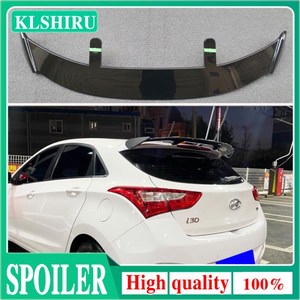 2013 2016 현대 I30 스포일러 ABS 플라스틱 탄소 섬유 룩 해치백 SUV 지붕 리어 윙 바디 키트 액세서리, [03] Cabon fibe patte