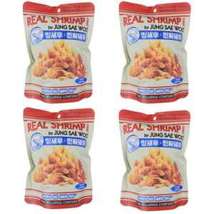 정새우 진짜새우 오리지널맛, 50g, 4개