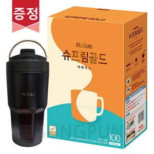 맥심 슈프림골드 100T + 올데이 텀블러, 14kg, 1개, 100개입