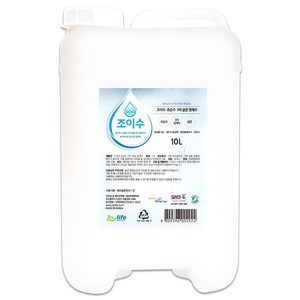 조이수 초순수 3차 살균 정제수 본품, 1개, 10L