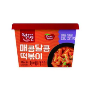 [동원] 떡볶이의신 매콤달콤 컵떡볶이 160g, 4개