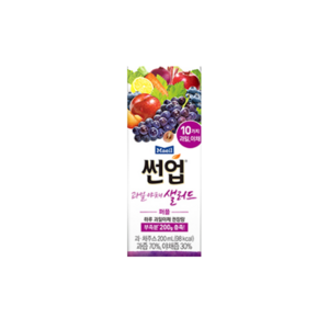 썬업 과일야채샐러드 퍼플 200ml 12팩, 12개