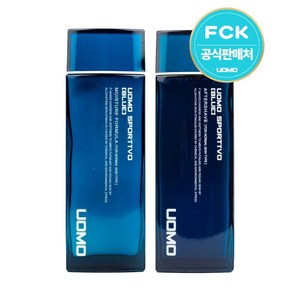 휠라 워모 스포르티보 블루 스킨1개+로션1개 남자 기초화장품 최신상품, 2개, 150ml