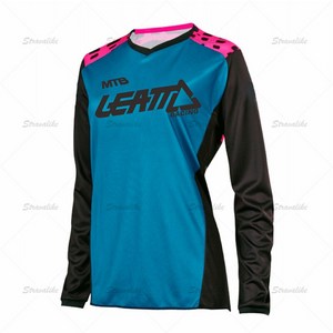 MTB leatt 레이싱 새로운 여성 내리막 유니폼 자전거 셔츠 Offroad DH 오토바이 저지 Motocross Sportwear 의류 자전거 YETIing