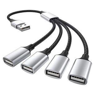 USB/Type C 남성-2/3 USB 여성 케이블 어댑터 USB OTG 스플리터 코드 변환기, 1개, 3.USB 4 USB * C * 1 개