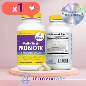 InnovixLabs Multi Stain Pobiotic 유산균 60캡슐, 60정, 1개