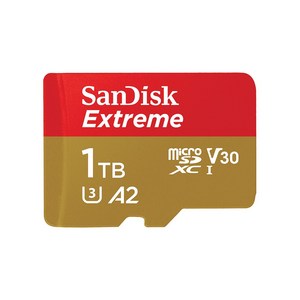 SanDisk 익스트림 마이크로SD 190MB/s 1 TB, 1개