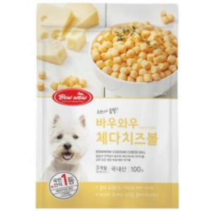 바우와우 강아지간식 치즈볼 - 100g, 3개