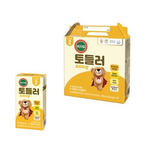 베지밀 프리미엄 토들러2 아기두유 190ml, 16개