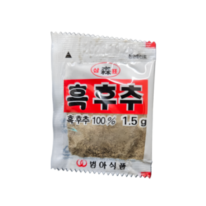 범아식품 흑후추, 800개, 1.5g