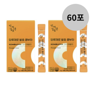 안먹은걸로 당류제로 발효 콤부차 파인애플맛, 6g, 30개입, 2개