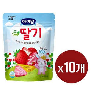 일동후디스 아이얌 동결건조 과일칩, 12g, 10개