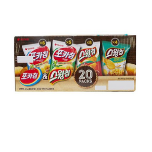 오리온 ONLY 생감자 스낵박스 600g 20입 모음과자, 2세트