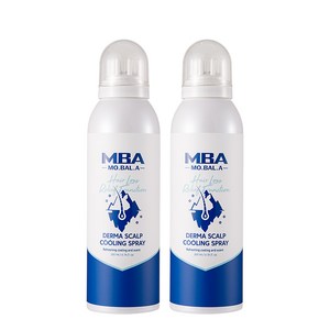 탈모예방! 두피힐링 MBA 모발아 더마 스칼프 두피 열감소 탈모완화 쿨링 스프레이, 2개, 200ml