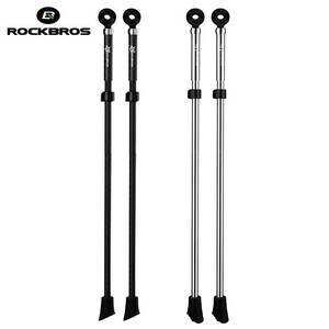 ROCKBROS 사이클링 킥 스탠드 자전거 조정 가능한 미끄럼 방지 탄소 주차 초경량 랙 발 지원 액세서리, 02 2011-7AW, 1개