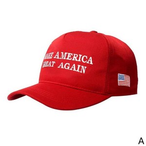 Make America Great Again 야구 모자 남녀공용 코튼 모자 미국 국기 자수 힙합 Gorras Pet A3B1, [01] A, 1개