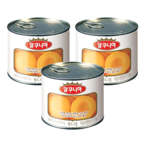 알쿠니아 황도 복숭아 통조림, 200g, 24개