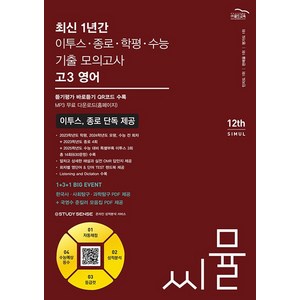 2024 씨뮬 12th 최신 1년간 기출 모의고사, 단품, 고등학생