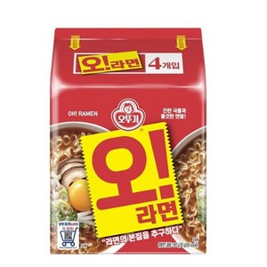 오뚜기 오라면 125g, 4개