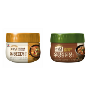 cj제일제당 다담된장찌개전용530gx1개+다담 우렁강된장500gx1개, 1세트, 500g