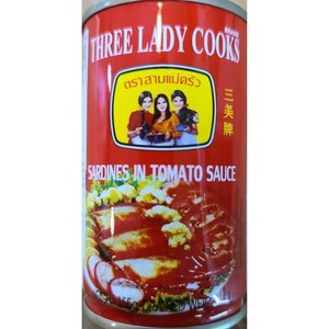 Thai sadines 고등어 통조림 사딘 Thee Lady Cooks in tomato sauce 155g woldfood, 1개