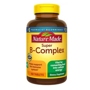 Natue Made 네이처메이드 슈퍼 B-콤플렉스 (비타민C함유) Supe B-Complex (Metabolic Health) 460정, 1개