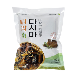 (덕소식품)바삭한 감칠맛 다시마튀각 60g 술안주 반찬, 1개