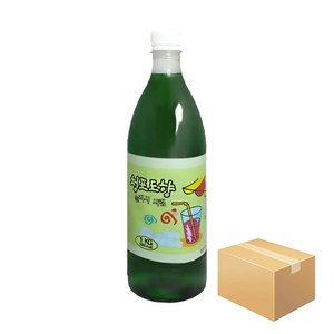 아담스팜 청포도향 슬러시 시럽 1kg x 15개/에이드, 15개