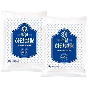 백설 하얀설탕, 1kg, 2개