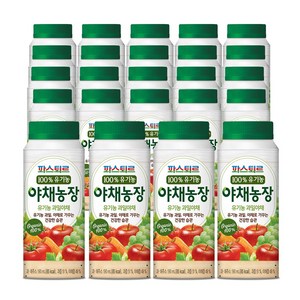 파스퇴르 유기농 야채농장 과일야채 190mlx24팩, 24개, 190ml