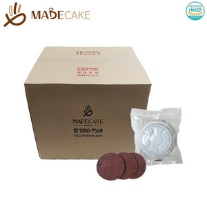 초코 미니 케이크 시트 1BOX 케익 수제 만들기 재료 베이킹 체험 실습 카스테라, 45개, 120g