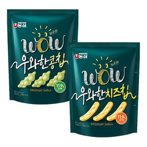 농심 우와한 콩칩 6개+우와한 치즈칩 6개, 우와한 콩칩 6입 + 우와한 치즈칩 6입, 1개