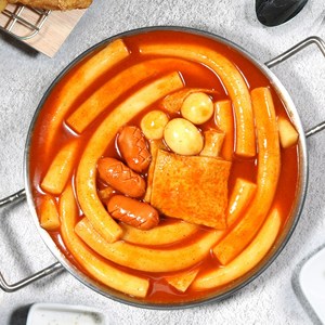 [박군떡볶이] 100% 신선 냉장 밀떡볶이 밀키트 470g 5세트 (10~12인분), 2단계 매콤한맛