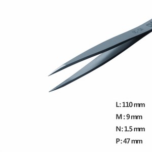 고정밀 트위저 Rubis RU-0C-11-SA, 1개